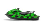 Kawasaki 250X 260X 260LX Jet Ski Graphics Kit (2007-2012) - Dragon Flow Green Design