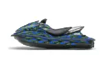 Kawasaki 250X 260X 260LX Jet Ski Graphics Kit (2007-2012) - Slash Camo Blue Design