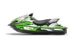 Kawasaki 250X 260X 260LX Jet Ski Graphics Kit (2007-2012) - Carbon X Green Design