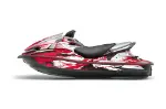 Kawasaki 250X 260X 260LX Jet Ski Graphics Kit (2007-2012) - Carbon X Red Design