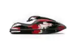 Kawasaki 750 SX / SXR Jet Ski Graphics Kit (1992-1998) - Carbon X Red Design