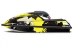 Kawasaki 750 SX / SXR Jet Ski Graphics Kit (1992-1998) - Carbon X Yellow Design