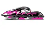 Kawasaki 750 SX / SXR Jet Ski Graphics Kit (1992-1998) - Street Star Pink Design