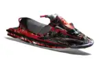 Kawasaki Sport Tourer 1100 STX Jet Ski Graphics Kit (1997-1999) - Mad Hatter Red Design