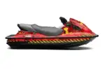 Kawasaki STX 15F Jet Ski Graphics Kit (2003-2018) - Meltdown Yellow Design