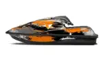 Kawasaki SX-R SXR JS1500 Jet Ski Graphics Kit (2017-2020) - Street Star Orange Design