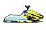 Kawasaki X2 650 Jet Ski Graphics Kit (1986-1995) - In Line Yellow Design