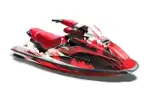 Sea Doo Bombardier GTX Siege Avant Jet Ski Graphics Kit (1996-1999) - Carbon X Red Design