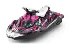 Sea Doo Bombardier Spark (3 UP) Jet Ski Graphics Kit (2015-2018) - Frenzy Pink Design