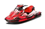 Sea Doo GTI Sitdown Jet Ski Graphics Kit (2006-2010) - Carbon X Red Design