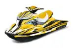 Sea Doo RXP Sitdown Jet Ski Graphics Kit (2004-2011) - Attack Yellow Design