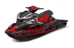 Sea Doo RXP Sitdown Jet Ski Graphics Kit (2004-2011) - Meltdown Red Design