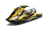 Sea Doo RXT Sitdown Jet Ski Graphics Kit (2005-2009) - Attack Yellow Design