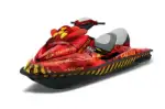 Sea Doo RXT Sitdown Jet Ski Graphics Kit (2005-2009) - Meltdown Yellow Design