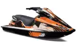 Sea Doo XP Bombardier Jet Ski Graphics Kit (1993-1996) - Carbon X Orange Design