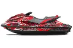 Sea Doo GTI / GTR / GTS Sitdown Jet Ski Graphics Kit (2011-2019) - Deaden Red Design