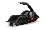 Yamaha Superjet Freestyle Jet Ski (Round Nose) Graphics Kit (All Years) - Bone Collector Black Design