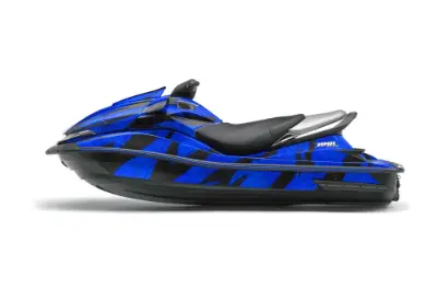 Kawasaki 250X 260X 260LX Jet Ski Graphics Kit (2007-2012) - Dragon Flow Blue Design