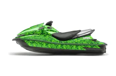 Kawasaki 250X 260X 260LX Jet Ski Graphics Kit (2007-2012) - Digi Camo Green Design