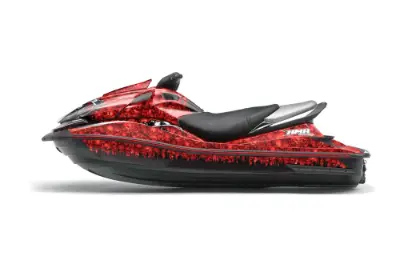 Kawasaki 250X 260X 260LX Jet Ski Graphics Kit (2007-2012) - Reaper Red Design