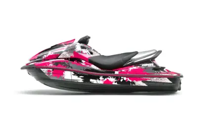 Kawasaki 250X 260X 260LX Jet Ski Graphics Kit (2007-2012) - Street Star Pink Design