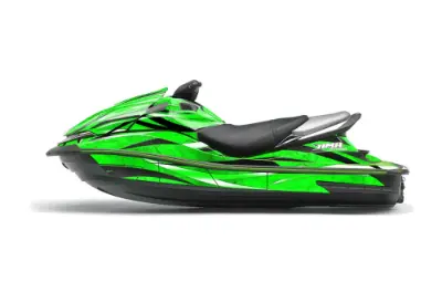 Kawasaki 250X 260X 260LX Jet Ski Graphics Kit (2007-2012) - Fade Green Design