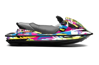 Kawasaki STX 15F Jet Ski Graphics Kit (2003-2018) - Flashback Design