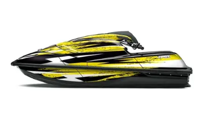 Kawasaki SX-R SXR JS1500 Jet Ski Graphics Kit (2017-2020) - Attack Yellow Design