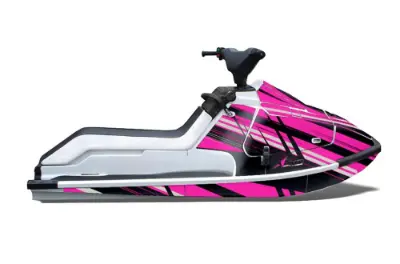 Kawasaki X2 650 Jet Ski Graphics Kit (1986-1995) - In Line Pink Design