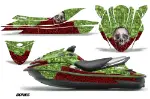 Kawasaki 250X 260X 260LX Jet Ski Graphics Kit (2007-2012) - Bone Collector Green Design 0