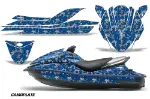 Kawasaki 250X 260X 260LX Jet Ski Graphics Kit (2007-2012) - Camoplate Blue Design 0