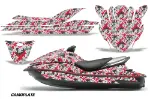 Kawasaki 250X 260X 260LX Jet Ski Graphics Kit (2007-2012) - Camoplate Red Design 0