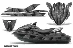 Kawasaki 250X 260X 260LX Jet Ski Graphics Kit (2007-2012) - Dragon Flow Black Design 0