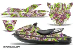 Kawasaki 250X 260X 260LX Jet Ski Graphics Kit (2007-2012) - Psycho Kraken Green Design 0