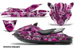 Kawasaki 250X 260X 260LX Jet Ski Graphics Kit (2007-2012) - Psycho Kraken Pink Design 0