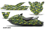 Kawasaki 250X 260X 260LX Jet Ski Graphics Kit (2007-2012) - Slash Camo Yellow Design 0