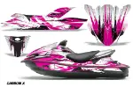 Kawasaki 250X 260X 260LX Jet Ski Graphics Kit (2007-2012) - Carbon X Pink Design 0