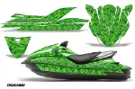 Kawasaki 250X 260X 260LX Jet Ski Graphics Kit (2007-2012) - Digi Camo Green Design 0