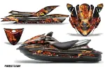 Kawasaki 250X 260X 260LX Jet Ski Graphics Kit (2007-2012) - Firestorm Design 0