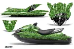 Kawasaki 250X 260X 260LX Jet Ski Graphics Kit (2007-2012) - Reaper Green Design 0