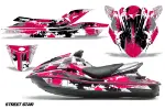 Kawasaki 250X 260X 260LX Jet Ski Graphics Kit (2007-2012) - Street Star Pink Design 0