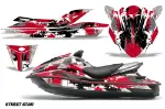 Kawasaki 250X 260X 260LX Jet Ski Graphics Kit (2007-2012) - Street Star Red Design 0