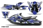 Kawasaki 250X 260X 260LX Jet Ski Graphics Kit (2007-2012) - Street Star Blue Design 0