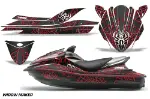 Kawasaki 250X 260X 260LX Jet Ski Graphics Kit (2007-2012) - Widow Maker Red Design 0