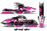 Kawasaki 750 SX / SXR Jet Ski Graphics Kit (1992-1998) - Street Star Pink Design 0