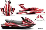 Kawasaki STX 15F Jet Ski Graphics Kit (2003-2018) - Attack Red Design 0