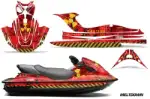 Kawasaki STX 15F Jet Ski Graphics Kit (2003-2018) - Meltdown Yellow Design 0