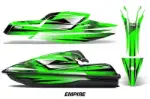 Kawasaki SX-R SXR JS1500 Jet Ski Graphics Kit (2017-2020) - Empire Green Design 0