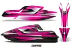 Kawasaki SX-R SXR JS1500 Jet Ski Graphics Kit (2017-2020) - Empire Pink Design 0