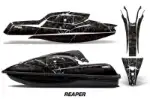 Kawasaki SX-R SXR JS1500 Jet Ski Graphics Kit (2017-2020) - Reaper Black Design 0